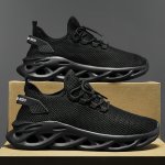 Spring And Summer Blade Type Shoes Breathable Running Shoes For Outdoor Training Men's Comfy Sneakers