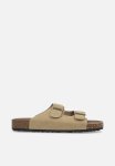 PoP Candy Double Buckle Slides - Beige