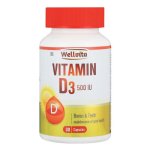 Wellvita 500IU Vitamin D3 Bones & Teeth Capsules 30 Capsules