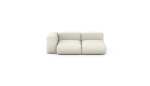 Two Module Chaise Sofa - Linen - Platinum - 199CM X 115CM