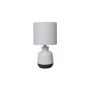 - Zane Two Tone White - White Fabric Shade