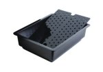 Scat Catching Bowl Pe-hd Electrically Conductive With Sieve Socket Inlay 395X300X125MM