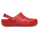 Classic Floral Cut Out Clog - Cherry Red M9W11