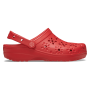 Classic Floral Cut Out Clog - Cherry Red / M9W11