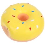 Hanabass Latex Squeaky Dog Chew Toy Realistic Donut Shape Interactive Sound Toy For Small Dogs And Puppies Durable Teething And