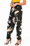Casual Printed Harem Wide Leg Everyday Pants