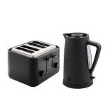 Swan Stealth Kettle And Toaster Breakfast Pack Black