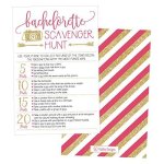 Hadley Designs 25 Bachelorette Scavenger Hunt Party Games Girls Night Out Weekend Funny Naughty Cards For Scavenger Hunt Drinkin