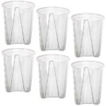 Clear Plastic Orchid aroid Pots Set Of 6 Choose Your Size