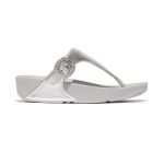 Lulu Crystal-buckle Leather Silver