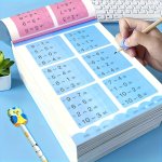 Children's Addition And Subtraction Math Learning Exercise Book Handwritten Arithmetic Exercise Book As Halloween Chrismas Gift