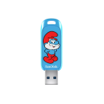 SanDisk Smurf USB Flash Drive 128GB Up To 130MB S