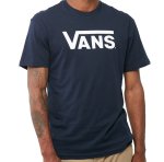 Vans Classic T-Shirt Mens Navy white