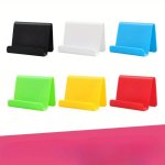 New Creative Plastic Desktop Mobile Phone Bracket Floor Stall Gift Advertising Bracket Live Lazy Bracket