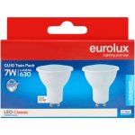 Eurolux GU10 Twin Pack 7W LED Classic