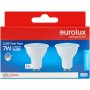 Eurolux GU10 Twin Pack 7w LED Classic