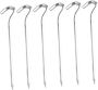 Camping Tent Stakes Ground Nails 6PCS Aluminum Hexagon Tent Pegs Silver