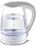 Mellerware 22300WH Glass Kettle 360 Degree Cordless White 1.8L