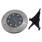 Solar LED Disk Light Bright White 12CM