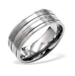 C29065 - Men's High Polish Titanium Ring - Size 12 - Out Of Stock