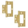 Stainless Steel Flush Hinge Brass Plated