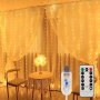 Usb-powered Fairy Tale Curtain Lights - 200/300 Leds 8 Modes Remote Control Perfect For Christmas Weddings & Parties