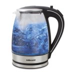 Mellerware Azure 1.8L 2200W Glass Cordless Kettle - Silver