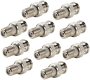 Uhppote Bnc Male To F Female Connector Adapter Coupler Plug For Cctv Video Camera Pack Of 10