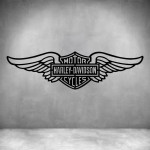 Harley Davidson 2 - Grey L 600 X H 200MM