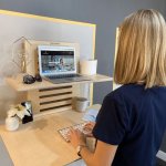 Wallstand - Adjustable Wall-mounted Standing Desk - Natural Birch