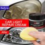 Quick-bright Car Headlight Restoration Kit - No Residue Coconut Oil Infused Gel For Plastic & Glass Lampshades