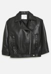 PoP Candy Faux Leather Jacket-black