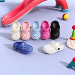 Casual Solid Color Clogs For Boys Breathable Non-slip Sandals For Indoor Outdoor Pool Beach