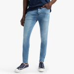 Men&apos S Super Skinny Sustainable Light Blue Denim