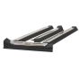 Side Steps Compatible With Toyota Hilux GD6 - Black & Silver - Set Of 4
