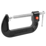 Greatneck QRCC4 4 Inch Quick Release C-clamp Auto Repairs Welding & Woodworking Steel Swivel & Screw Provides Strong Hold Push B