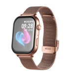 Volkano Trinity Series Smartwatch With Metal Mesh Strap - Gold