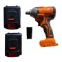 Torque Wrench 24V Battery - 540NM - Brushless - 2 X 28000MAH Batteries