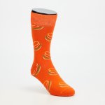 Happy Socks Burger Sock - Orange - Orange 41-46