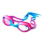 Spurt Blaze Sil 6 Junior Swimming Goggle In Bright Pink Violet And Light Blue With Violet Lens And Light Tint