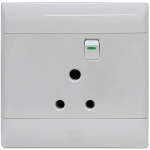 SUP674 16A 4X4 Single Switched Socket Outlet Standard - Graphite