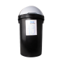 Kitro Black & Grey Lid Dustbin 50L Flip Top