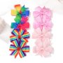 2pcs Adorable Candy Color Bow Hair Clips - Perfect Back To School Hair Accessories For Kids