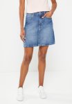 Calvin Klein A-line Utility MINI Skirt - Denim Dark