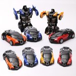 1PC Transforming Toy Car That Changes Shape Upon Impact No Batteries Required Transforms Into A Robot Car Model