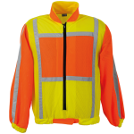Contract Long Sleeve Reflective Vest - Orange yellow 5X-LARGE