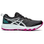 ASICS Women's Sonoma 6 Trail Running Shoes - Black pure Silver - 8