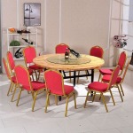 Set Of 10 Stackable Banquet Chairs - Red