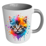 Kitten - Printed Grey 2 Tone Mug