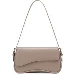 Syxlcygj Underarm Shoulder Bag For Women Trendy Purse Vegan Leather Hobo Handbags Clutch Crossbody Bag Slate Gray